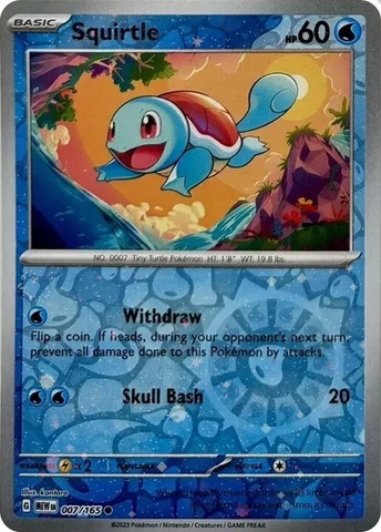 Squirtle - 007/165 - Cosmo Holo (Costco Exclusive)